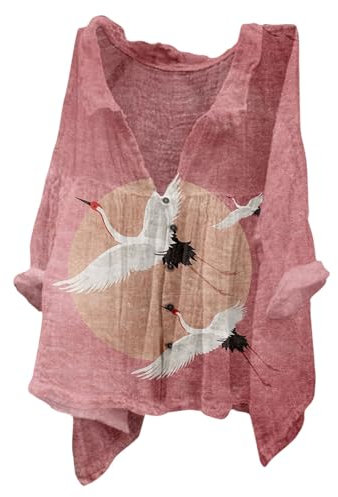 Damen Leinenbluse, Leinenbluse Leinen Shirt Leinenhemd Langarm Tshirt V Ausschnitt Bluse Tunika Große Größen Oberteile Sommeroberteile Sommerblusen Leicht Bestellungen Anzeigen