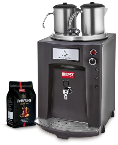 MERAY machine à thé électrique, samovar 15 L avec 2 théières