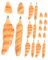 DOITOOL Lot De 10 Stylos À Bille En Forme De Croissant Baguette Roller En Forme De Nourriture Pour Sac À Surprises Pour Fête D'Halloween Ou De Noël