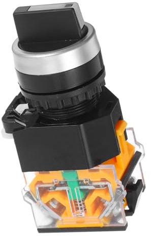 TOPBATHY Selector Giratorio Con Bloqueo Automático Posiciones Interruptor De Cambio Para Equipos Eléctricos Mantenimiento De Enclavamiento Botón off Compatible Control De Potencia Versátil