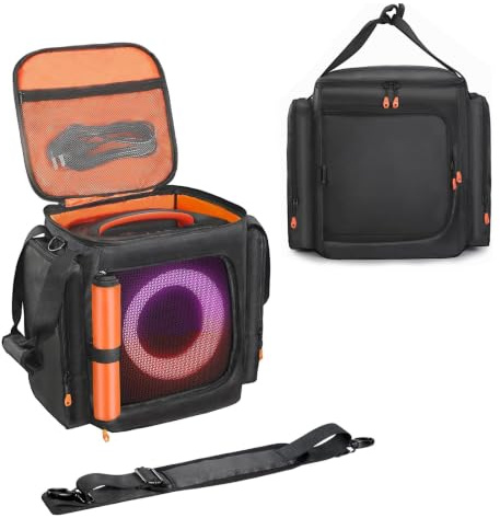 EUGOOCX Lautsprecher-Reisetasche, kompatibel mit JBL Partybox Encore Essential/Essential 2, Tragetasche mit Seitentaschen für tragbare Lautsprecher und Zubehör
