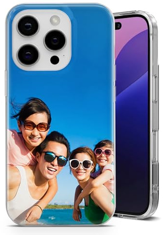 SaRosa print Personalised Phone Case for iPhone SE 2020 / SE 2022 Cute Picture Your Own Collage Stylish Design Perfect Idea Clear Soft Gel Cover - One Photo