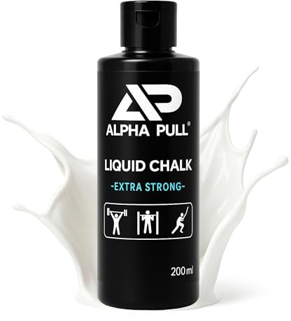 ALPHA PULL® Liquid Chalk - Flüssigkreide für Gym, Klettern, Bodybuilding, Kraftsport - Flüssiges Magnesia für Sport | Schnell trocknend, abwaschbar & extra stark
