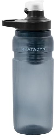 Katadyn BeFree AC Bottle 0.7L Smoke Outdoor Trinkflasche mit 2-fach Wasserfilter ultraleicht | Hohlfaser und Aktivkohle | Fahrrad Camping Wandern Trekking Reisen | BPA-frei (Smoke)
