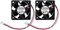Lot de 2 ventilateurs de refroidissement sans balais 50 mm x 50 mm x 20 mm 5020 12 V CC, double roulement à billes, 2 broches