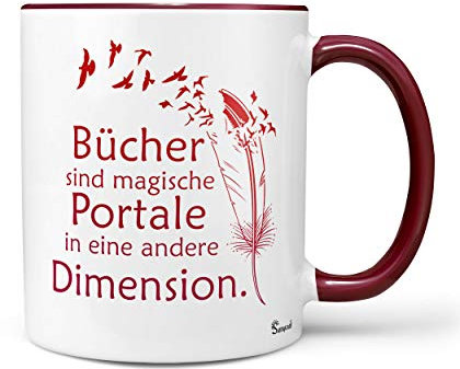 ??Riesen Auswahl?? Tasse Spruch Motive Fun Premium Geschenk Keramik, Original Sunnywall ® Geschenkidee (39 Bücher Portale)