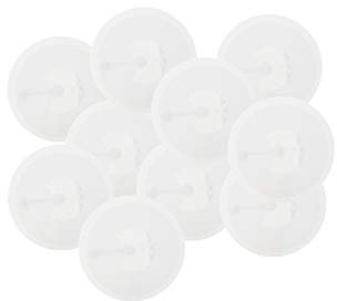 NFC Sticker NTAG215, NFC Aufkleber, 30 mm, rund, weiß, PET, kompatibel mit Amiibo, iPhone iOS Kurzbefehle & HomeKit, Android Apps, 480 Byte nutzbarer Speicher (NDEF)