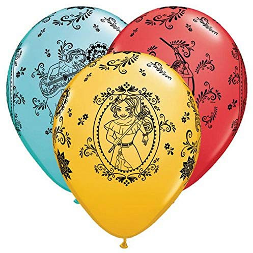 Qualatex 49460 Disney Elena von Avalor Cameos rund Besondere Sortiment Latex Luftballons, 27,9 cm