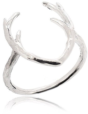 Sovats Damen Niedliche Hirsch-Ring 925 Sterlingsilber, Größe 60