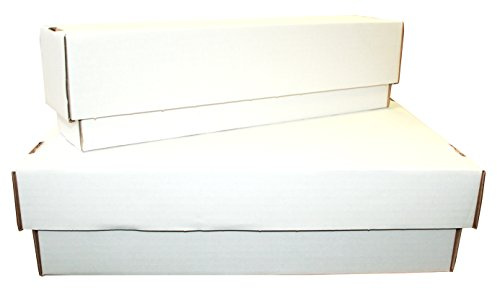CAGO sonstige Unbekannt Aufbewahrungsboxen Set (weiß, klein und groß) für ca. 5000 Karten Aller Größen