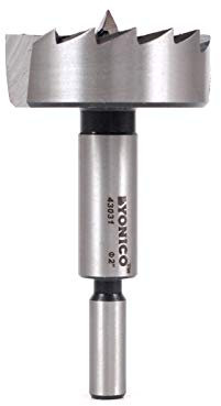 Yonico 43031S 2-Inch Diameter Steel Forstner Drill Bit 3/8-Inch Shank
