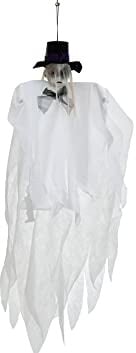 EUROPALMS Halloween Figur Frau mit Hut, 70cm | Vampir-Mädchen mit blutunterlaufenen Augen als Hängefigur