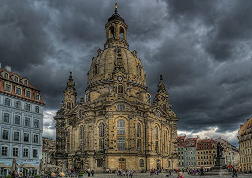 hansepuzzle 62543 - Frauenkirche Puzzle 130 Teile - Religion Motiv mit hochwertiger Aufbewahrung: Kartonbox und wiederverschließbarem Beutel - Format 28,7 × 20 cm