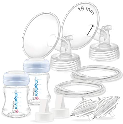 Maymom Pump Parts 19mm Flange for Spectra S2 S1 9 Plus Breastpump Not Original Spectra Replacement Pump Parts S2 Accessories and Flange Duckbill Valve
