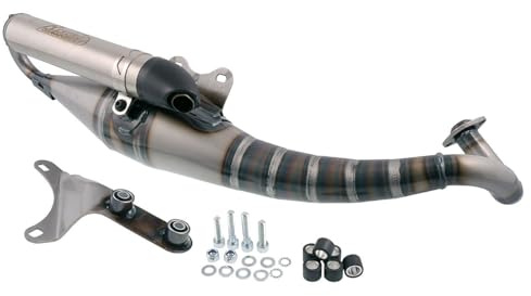 GIANNELLI Auspuff komplett geprüft Rekord kompatibel für Piaggio NRG MC3 Kat 2004 04 31601RK