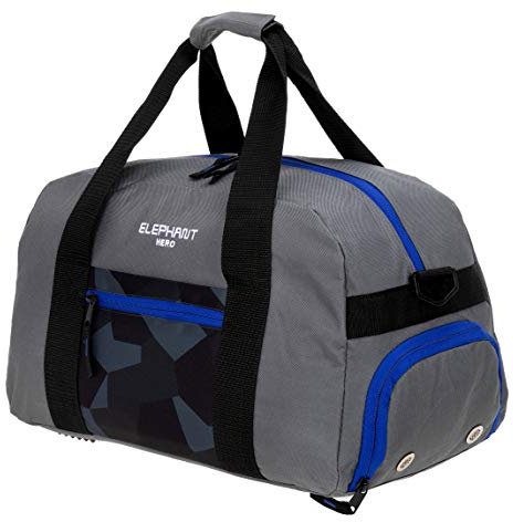 Elephant Hero Sporttasche mit Schuhfach Sport Tasche 12772 Signature (Cyber Camo Blau (Schwarz/Blau))