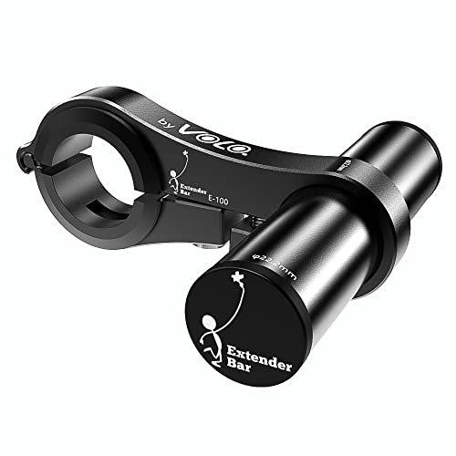 VOLO Extender Bar Aluminium Fahrrad Lenker Extender Radfahren Verlängerung Halterung für Fahrradhalterungen, GPS-Service, Scheinwerfer usw. (schwarz, 85)