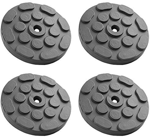 JOMAFA - JUEGO DE 4 TACOS PARA ELEVADOR DE COCHES 120MM DIAMETRO UNIVERSAL PARA ELEVADORES J.A.B. BECKER, ATH, HOFMANN, TWIN BUSCH, PRESTIGE LIFT, WEBER, EVIRAN KONIGSTEIN ENTRE OTROS