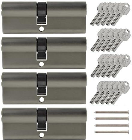 4x Profilzylinder 95 mm 45/50 gleichschließend inkl. 20 Schlüssel