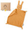 Räuberella® Schnuffeltuch in Ocker I Weiches & waschbares Kuscheltuch aus 100% Bio-Baumwolle I Bezaubernder Schmusetuch-Hase I Ideal als Baby-Geschenk zur Geburt, Baby-Shower & Gender-Reveal-Party