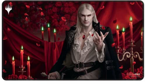 Ultra Pro Magic: The Gathering – Innistrad Crimson Vow Stitched Playmat V2 mit Sorin – ideal für Kartenspiele und Schlachten gegen Freunde und Feinde, perfekt für zu Hause als Mauspad für PC