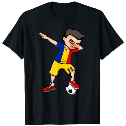 Dabbing Fußball Boy - Rumänien Trikot Rumänien Fußball Fans T-Shirt