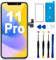 for iPhone 11 Pro Screen Replacement, 3D Touch & LCD Display digitizer Assembly Screen,Compatible with A2160, A2217, A2215， with Complete Repair Tools and Screen Protector(5.8)