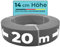 Black Forest Pond Shop - Teichrandband 14cm 20m Rolle PondEdge Teichrandsystem stabile Rasenkante Kunststoff Beetumrandung Kapillarsperre 20m x 14cm