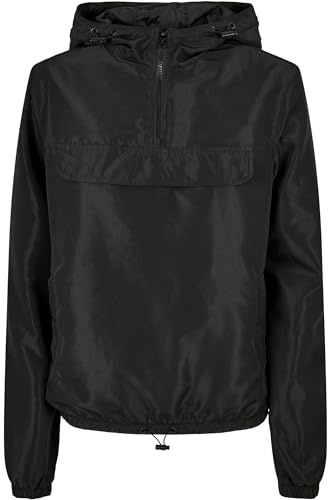 Urban Classics Damen Ladies Recycled Basic Pull Over Jacket Black, 3XL