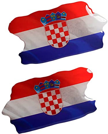 BIKE-label 3D Auto Aufkleber Kroatien 70 x 37 mm Sticker X301005