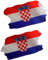 BIKE-label 3D Auto Aufkleber Kroatien 70 x 37 mm Sticker X301005