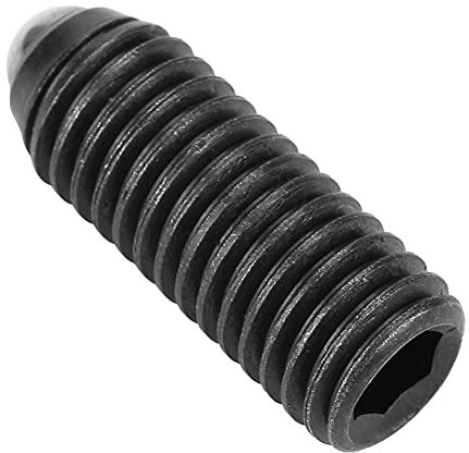 Stantuffo a Molla Stantuffo a Molla Sfera in Acciaio Al Carbonio 10 Pezzi Filettatura M10 Set di Stantuffi a Molla a Sfera in Acciaio Al Carbonio con Esagono Incassato (M10*20) (M10*30 (10 PZ))