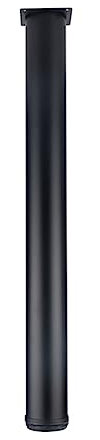 1x Pieds de Table Réglables,Pieds de Meubles Cylindrique en Alliage D'aluminium,Jambes de Support en Métal pour Plan de Travail,Table à Manger,Bar,avec Vis,Personnalisable (120cm(47.2in),Black)