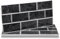 Fantasnight Adesivi per piastrelle nere in vinile peel and stick, per bagno e cucina, 30 x 15 cm, 24 pezzi, piastrelle autoadesive da parete impermeabili per piastrelle paraschizzi per soggiorno