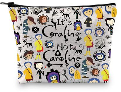 PLITI The Secret Door Thriller Make-up-Tasche, inspiriert vom Film Ghost Mother Merchandise, It's Cora-line Not Caroline, Nicht Caroline Bagu, modisch