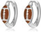 Fußball Ohrringe 925er Sterlingsilber Sport Ohrringe Rugby Schmuck Geschenke für Frauen Sportfans