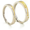 Eheringe, Verlobung, Ring für die beste Freundin, Meteor-Silber-Gold mit weißen, runden Zirkonia-Statement-Ringen aus Sterlingsilber