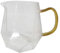 Folpus Glass Creamer Pitcher, Transparent Tea Sharing Cup, Glass Tea Pitcher, Household Tea Dispenser Teaware, 300ml