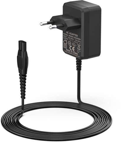 Jippofu 8V HQ850 Ladekabel für Philips One Blade QP2530 QP2630 QP2530/30 QP2630/30 Rasierer Adapter Norelco Ladegerät Hybrid Styler Netzteil Shaver Charger Ersatz Netzkabel Kabel 1.8M