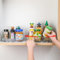 Famhap Drehteller Kühlschrank Organizer Lazy Susan 23,5cm+27cm, Küchen Gewürzregal Gewürz Organizer, Drehbares Organizer für Schrank Unterschrank Waschbecken Schminktisch