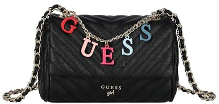 guess Crossbody Flap Bag, Schwarz , Taglia unica, TASCHE