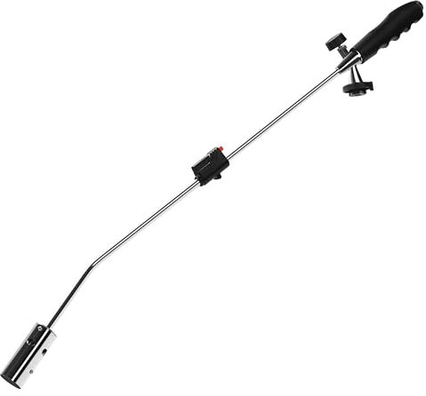 ZMC Unkrautvernichter 2,5 kW, Unkrautbrenner mit Piezo-Zündung, Abflammgerät bis zu 1400 °C, Flammenwerfer mit einstellbarer Flammenleistung, Gasbrenner