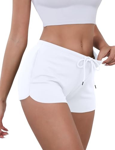 IECCP Sport Shorts Damen Sommer Kurze Hose Laufshorts Sweatshorts für Running Gym Yoga Frauen Kurz Sportshose Leichte Casual Hotpants mit Taschen