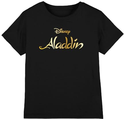Disney Aladdin Boy's Aladdin Logo Unisex Kids T Shirt