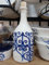 Bouteille d'huile en céramique, poterie - huilier - cruche - Hauteur 24 cm, diamètre 9 cm
