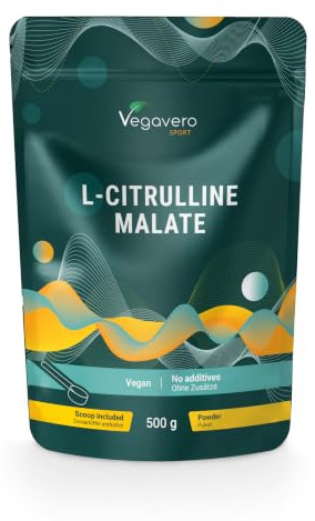 L-Citrulline Malate 2:1 | 500g Poudre | 100% Pure & Sans Additif | Pre Workout Vegan & Endurance | Vegavero®