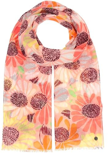 FRAAS Damen Schal mit XL Blumen-Print - 50 x 180 cm Größe - aus Baumwolle
