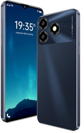 FOXIONO Sblocca telefono, schermo ad alta definizione da 6,52 pollici, 4RAM+64GROM/TF256GB, 4G LTE FDD, fotocamera 5MP+13MP, 4000mAh, chip ad alta velocità 8-core (8, BLACK)