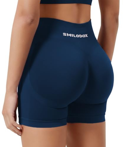 SMILODOX Shorts Damen Nomeli Scrunch, Kurze Seamless Sportshorts Shaped Fit, Booty Scrunch & Kontur-Design, Radlerhose elastisch & bequem, ideal für Training, Freizeit, Gym, Workout & Alltag