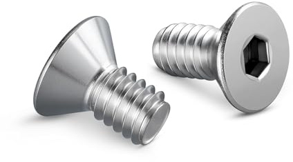 ORTAVA 100 Stück Senkkopfschrauben M3 x 8 mm, M3 Schrauben Innensechskant | Innensechskantschraube Senkkopf Edelstahl A2 V2A, DIN 7991/ISO 10642, Vollgewinde